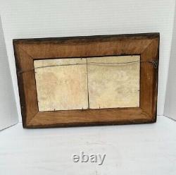 PAIR (2) ANTIQUE HAND PAINTED DUTCH TILES FRAMED Signed
