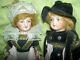 Pair 5 Antique Bisque Signed Paris France Unis 301 Jointed Dollhouse Dolls A/o