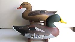 PAIR OF MALLARD Decoy's by Jimmy Pierce of Havre de Grace MD SIGNED