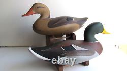 PAIR OF MALLARD Decoy's by Jimmy Pierce of Havre de Grace MD SIGNED