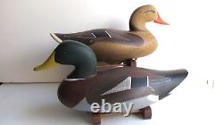 PAIR OF MALLARD Decoy's by Jimmy Pierce of Havre de Grace MD SIGNED