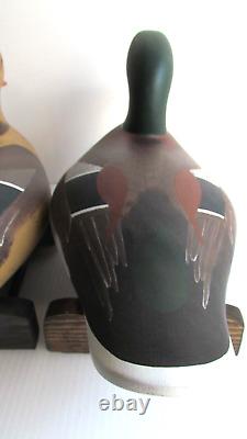 PAIR OF MALLARD Decoy's by Jimmy Pierce of Havre de Grace MD SIGNED