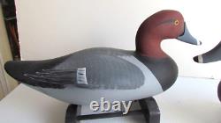 PAIR OF Redhead Decoy's by Jim Pierce of Havre de Grace MD SIGNED