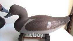 PAIR OF Redhead Decoy's by Jimmy Pierce of Havre de Grace MD SIGNED