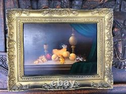 PAIR Still Life DUTCH Oil board PAINTINGS framed signed KALMAN KEMENY 1896-1994