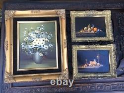 PAIR Still Life DUTCH Oil board PAINTINGS framed signed KALMAN KEMENY 1896-1994