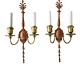 Pair. Tall Copper And Brass E F Caldwell Signed Sconces Circa 1904. Offers