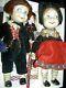 Pair Very Rare, Signed Paris Antique French Hansi Character Dolls Yerri & Gretel