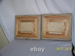 Pair -Albert Fleury Listed Artist Antique Original Oil On Canvas Landscapes