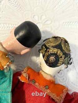 Pair Antique Chinese Opera dolls SIGNED, Asian Wedding dolls