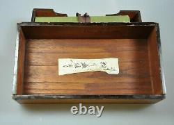 Pair Antique Japanese Manuscript Handpainted Handscrolls Scrolls Edo Japan