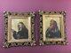 Pair Antique Oil/canvas Portraits Signed Caldei Early 1800s Great Frames