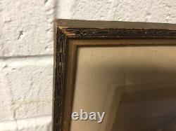 Pair Antique Vtg Gold Gilt Frames Al Mettel Signed Borda Church Arch Of San Fran