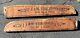 Pair Antique Wood Trade Signs Quack Medicine I Am The Boss Late 1800s Wagon Side