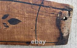 Pair Antique Wood Trade Signs Quack Medicine I AM THE BOSS Late 1800s Wagon Side