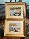 Pair Chalk/colored Pencil Paintings/drawings-landscape-wi/va Artist-nice Detail