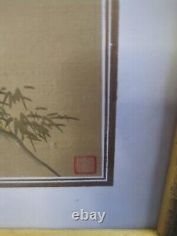 Pair Chinese Needlepoint And Painted Silk Tapestries Signed