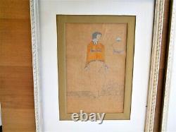 Pair Eduard Josef Wimmer Wisgrill 1912 Fashion Illustrations Wiener Werkstatte