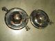 Pair Japaned Ceiling Electric Light Fixture