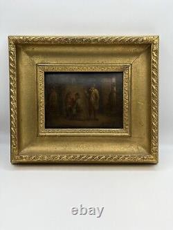 Pair Of Antique 19th Century Henri De Braekeleer Signed Paintings, Oil On Board