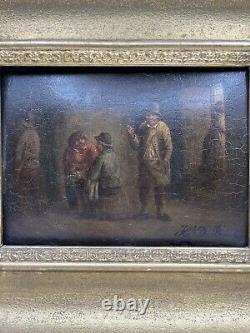 Pair Of Antique 19th Century Henri De Braekeleer Signed Paintings, Oil On Board