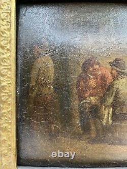 Pair Of Antique 19th Century Henri De Braekeleer Signed Paintings, Oil On Board