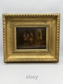 Pair Of Antique 19th Century Henri De Braekeleer Signed Paintings, Oil On Board