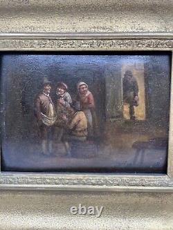 Pair Of Antique 19th Century Henri De Braekeleer Signed Paintings, Oil On Board