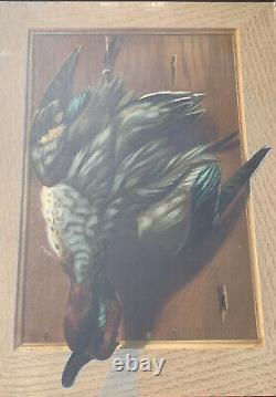 Pair Of Antique Alexander Pope, Jr Still Life Hunting Dead Game Chromolithographs