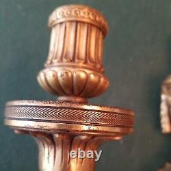 Pair Of Antique EF Caldwell Signed Gold Sconces