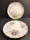 Pair Of Antique Limoges Porcelain Plate/ Hand Painted & Signed / France C. 1895