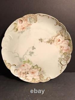 Pair Of Antique Limoges Porcelain Plate/ Hand Painted & Signed / France C. 1895