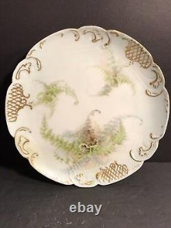 Pair Of Antique Limoges Porcelain Plate/ Hand Painted & Signed / France C. 1895