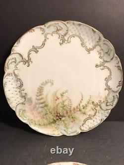 Pair Of Antique Limoges Porcelain Plate/ Hand Painted & Signed / France C. 1895