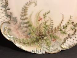 Pair Of Antique Limoges Porcelain Plate/ Hand Painted & Signed / France C. 1895