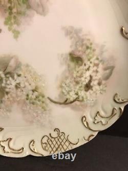 Pair Of Antique Limoges Porcelain Plate/ Hand Painted & Signed / France C. 1895