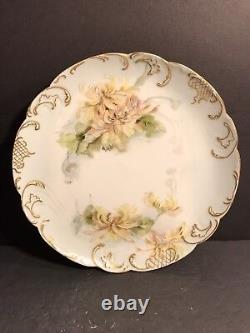 Pair Of Antique Limoges Porcelain Plate/ Hand Painted & Signed / France C. 1895