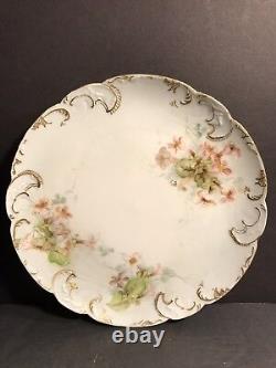 Pair Of Antique Limoges Porcelain Plate/ Hand Painted & Signed / France C. 1895