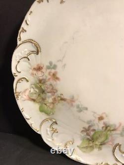 Pair Of Antique Limoges Porcelain Plate/ Hand Painted & Signed / France C. 1895