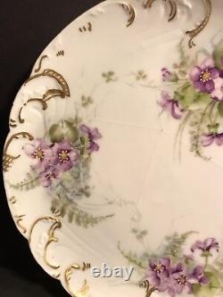 Pair Of Antique Limoges Porcelain Plate/ Hand Painted & Signed / France C. 1895