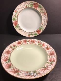 Pair Of Antique Limoges Porcelain Plate/ Haviland/ Signed/ France C. 1920