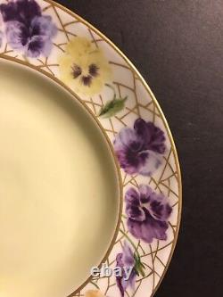 Pair Of Antique Limoges Porcelain Plate/ Haviland/ Signed/ France C. 1920