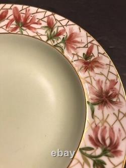 Pair Of Antique Limoges Porcelain Plate/ Haviland/ Signed/ France C. 1920