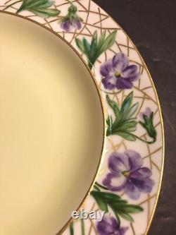 Pair Of Antique Limoges Porcelain Plate/ Haviland/ Signed/ France C. 1920