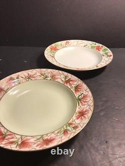 Pair Of Antique Limoges Porcelain Plate/ Haviland/ Signed/ France C. 1920