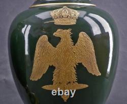 Pair Of Antique Napoleonic Sevres Vases Napoleon And Josephine Signed