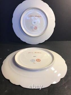 Pair Of Antique Sevres Porcelain Plate/ Hand Painted. France 1900/ Signed