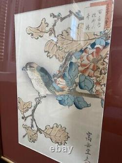 Pair Of Antique Signed Sugakudo Woodblock Prints
