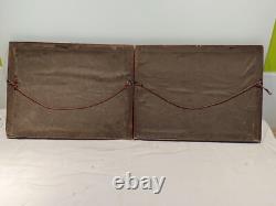 Pair Of Antique Signed framed Reverse Glass Mezzotint By James Bateman C 1800