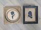 Pair Of Antique Silhouette Portraits Signed